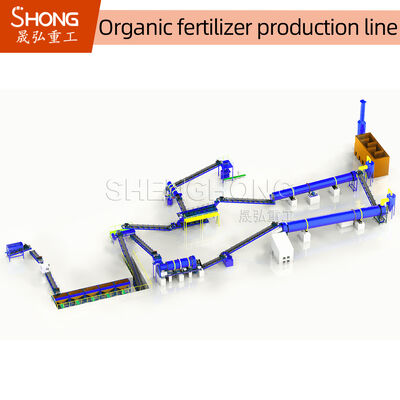 Línea de producción de fertilizantes orgánicos con granulador combinado para una relación de granulación del 95% y bajo consumo de energía