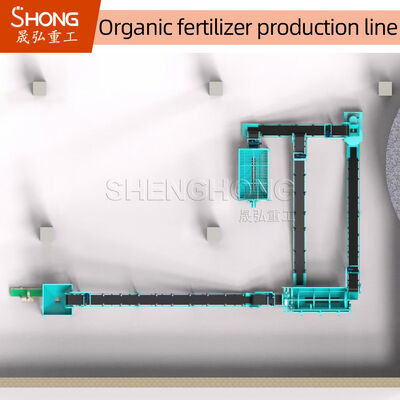 Línea de producción de fertilizantes orgánicos con granulación húmeda para gránulos en forma de bola y repuestos de dientes agitadores