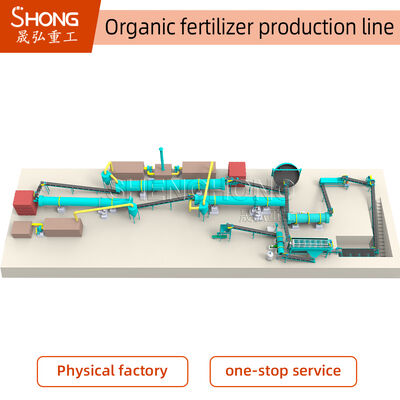 Línea de producción de fertilizantes orgánicos con granulación húmeda, bajo consumo de energía y contenido 100% orgánico
