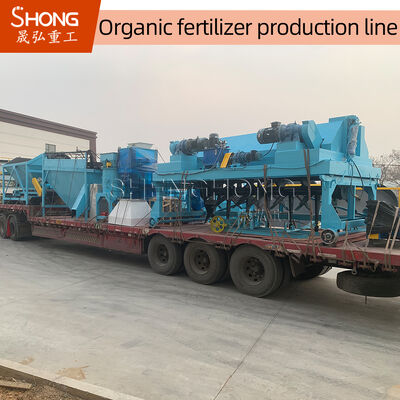 Línea de producción de fertilizantes orgánicos para 1-20 mil toneladas por año con menos del 10% de humedad y voltaje de 380 V