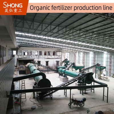 Línea de producción de fertilizantes orgánicos certificados ISO 1-20 toneladas/hora con fermentación y granulación