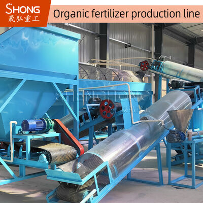 Línea de producción de fertilizante orgánico para el procesamiento de residuos de pollo