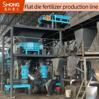 Línea de producción de fertilizantes orgánicos para 1-20 mil toneladas por año con secado a baja temperatura y estructura de arco con alta tasa de granulación