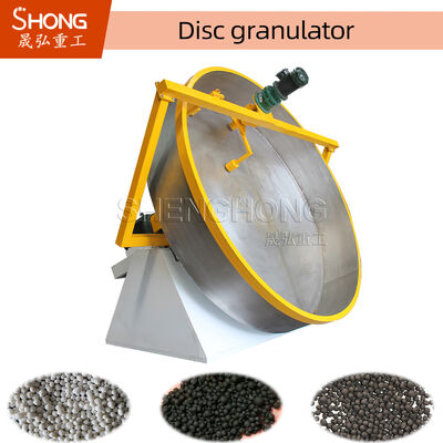 Granulador de disco de granulados de forma esférica 0,3-6 toneladas/hora Capacidad Granulador de fertilizantes orgánicos de acero al carbono