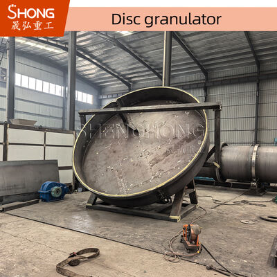Granulador de fertilizantes compuestos de disco con pellets calificados al 90% con raspadores sin motor y con motor y inclinación del disco ajustable