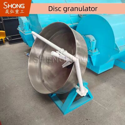 Pelletizador de granulador de disco de 1-2 t/h con tasa de granulación del 93% y voltaje de 380 V para la producción de fertilizantes orgánicos