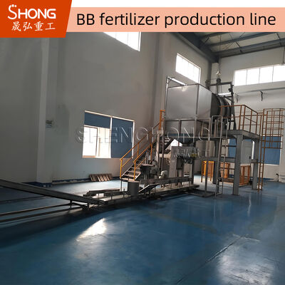 Línea de producción de fertilizantes BB de alta eficiencia de trabajo con una capacidad de 1-5 t/h y una potencia de 7,5+4,5 kW