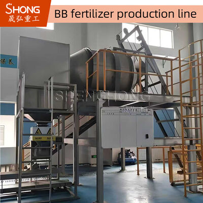 Línea de producción de fertilizantes BB de 22kw con control PLC para equipos de mezcla uniforme de fertilizantes