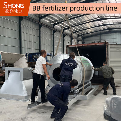 Línea de producción de fertilizantes para mezclas a granel de acero al carbono de 20 a 50 t/h con sistema de control PLC