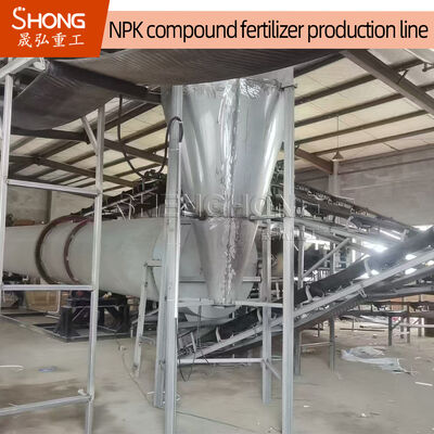 Línea de producción de fertilizantes NPK con un contenido de materia orgánica ≥ 30%, un contenido total de nutrientes ≥ 90% y un tamaño de grano de 2-4 mm