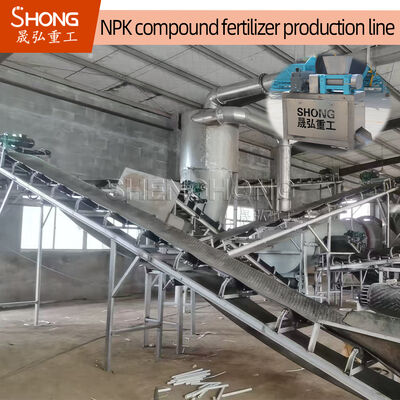 Línea de producción de fertilizantes NPK con capacidad de 5-100 toneladas/hora, tamaño de grano de 2-4 mm y contenido de nutrientes ≥ 90%