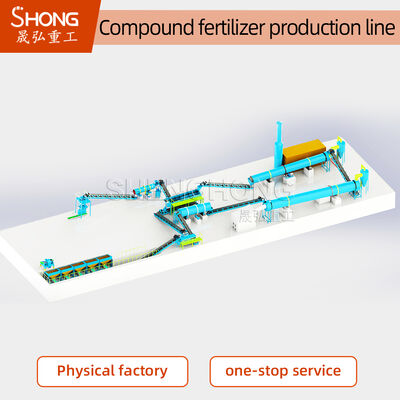 Cadena de producción de fertilizantes NPK de 380V/50Hz con gránulos de 4-6 mm y contenido de nutrientes ≥90%