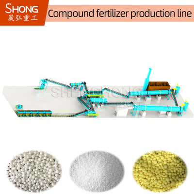 Granulador de tambor de 12 T/H con una tasa de granulación del 70% y materiales resistentes al desgaste para la producción de fertilizantes