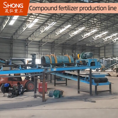 Línea de producción de fertilizantes compuestos NPK de 5 t/h de capacidad con una tasa de granulación del 70% y un voltaje de 380 V