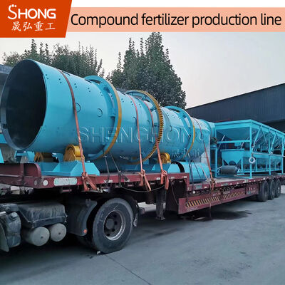 Línea de producción de fertilizantes NPK de 2-4 mm con tecnología de proceso seco y contenido de materia orgánica del 30%