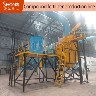 Línea de producción de fertilizantes NPK de capacidad de 5t/h con una proporción de granulación del 90% y voltaje de 380V para la fabricación de gránulos de fertilizantes orgánicos