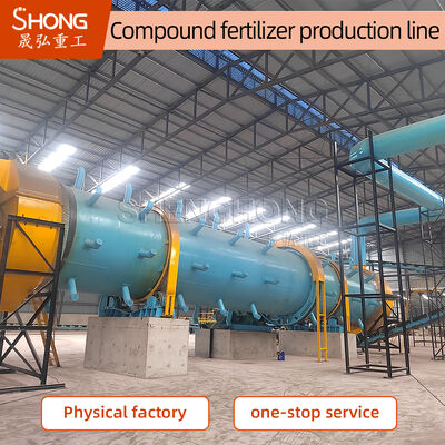 Línea de producción de fertilizantes NPK de 5 t/h de capacidad 380 V con instalación guiada por el ingeniero