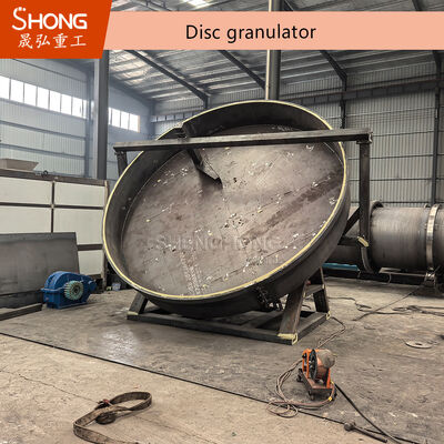 Máquina de pelletización de discos para fertilizantes orgánicos con capacidad de 1-20 toneladas por hora y granulados redondos 380V/50Hz