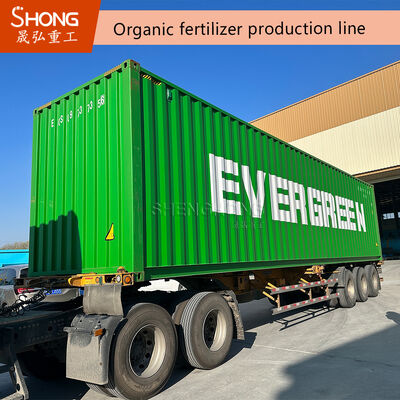 Línea de producción de fertilizantes de compost de acero al carbono de dimensión personalizada con 37-220kw de potencia para la fabricación de fertilizantes orgánicos