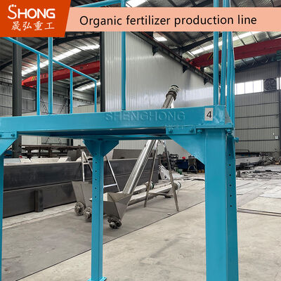 Línea de producción de fertilizantes orgánicos de acero al carbono con una capacidad de 12-15 t/h para la granulación de fertilizantes de múltiples procesos
