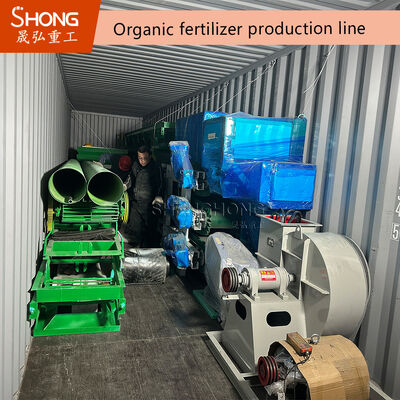 Línea de producción de fertilizantes orgánicos con diez sistemas de proceso completos para 1-20 mil toneladas por año a 380V o Demand