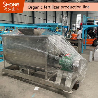 20Línea de producción de fertilizantes orgánicos para estiércol de pollo con 380V de tensión