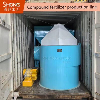 Granulador de tambor rotatorio con forma de bola redonda de 2-6 mm para fertilizante compuesto con material de acero al carbono y potencia de 5,5 kW