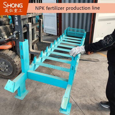 Línea de producción de extrusión de rodillos NPK con 99,5% de eficiencia de recolección, reciclaje automático de polvo y sistema de transporte cerrado