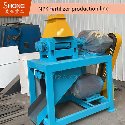 Granulación de tipo seco Línea de producción de fertilizantes de doble rodillo de operación automática completa con tamaño granular de 2,5-20 mm