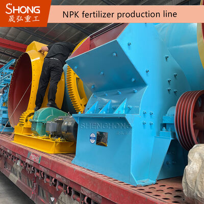 Línea de granulador de rodillos dobles de tipo seco para fertilizantes y productos químicos con una capacidad de 1-10 toneladas por hora y construcción de acero inoxidable