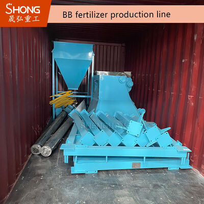 Línea de producción de fertilizantes BB con sistema de control automatizado para ahorrar energía y proteger el medio ambiente a 6-12 toneladas por hora