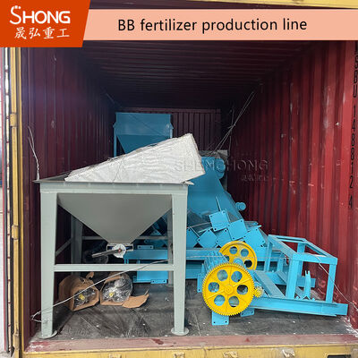 Mezclador de fertilizantes de doble eje con control automático PLC para mezcla homogénea superior al 95% en la producción de fertilizantes BB