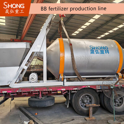 Línea de producción de fertilizantes BB con proporción de nutrientes personalizable sin proceso de granulación y resistencia a los gránulos preservada