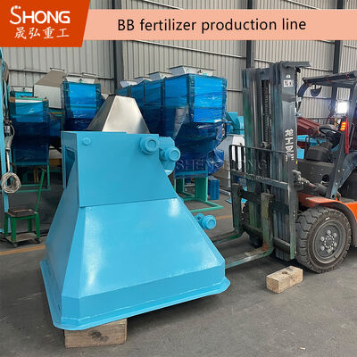 Mezclador de fertilizantes móvil con doble eje de mezcla 500-2000 L por lote y motor diesel para mezclar fertilizantes BB
