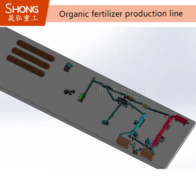 Línea y planta de producción de fertilizantes orgánicos llave en mano con una capacidad de 10-12 toneladas por hora y servicio de instalación en el extranjero