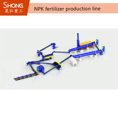 Bajo costo de inversión PLC Control automático Fácil operación NPK Granulación de fertilizantes para fábricas pequeñas y medianas